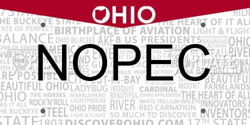 NOPEC Ohio License Plate