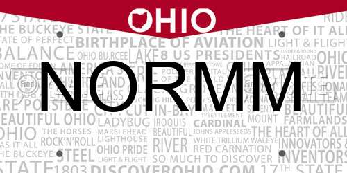NORMM Ohio License Plate