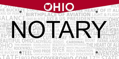 NOTARY Ohio License Plate