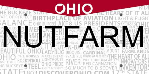 NUTFARM Ohio License Plate