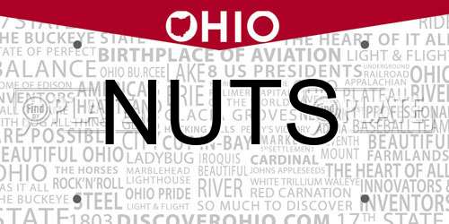 NUTS Ohio License Plate