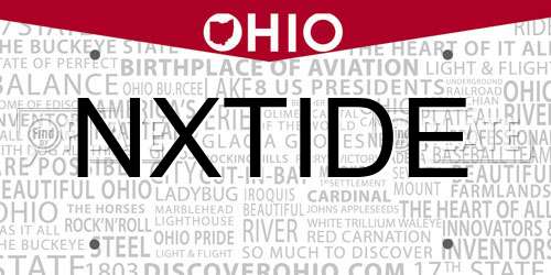 NXTIDE Ohio License Plate