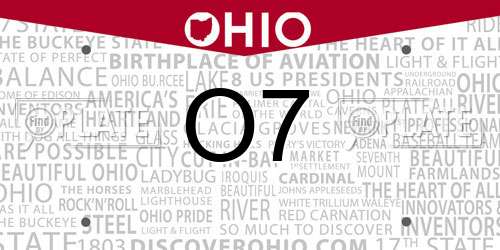 O7 Ohio License Plate