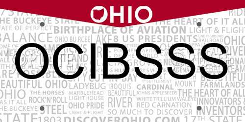 OCIBSSS Ohio License Plate