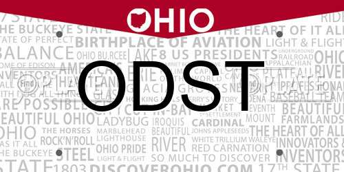 ODST Ohio License Plate