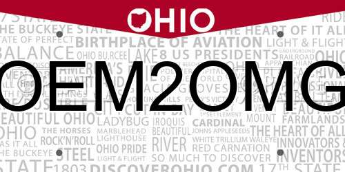 OEM2OMG Ohio License Plate
