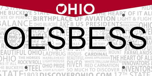 OESBESS Ohio License Plate