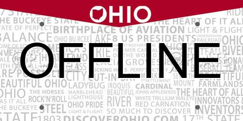 OFFLINE Ohio License Plate