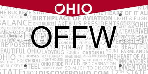 OFFW Ohio License Plate
