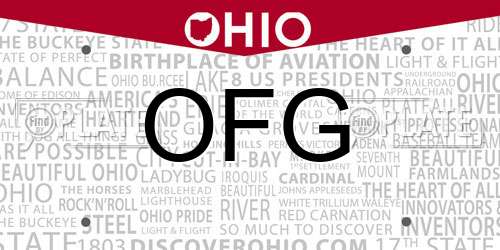 OFG Ohio License Plate