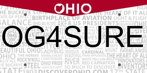 OG4SURE Ohio License Plate