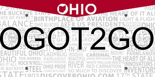 OGOT2GO Ohio License Plate