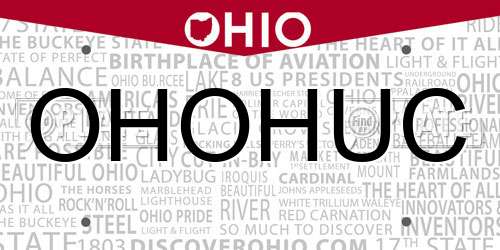OHOHUC Ohio License Plate