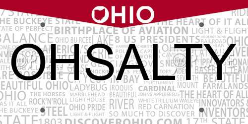 OHSALTY Ohio License Plate