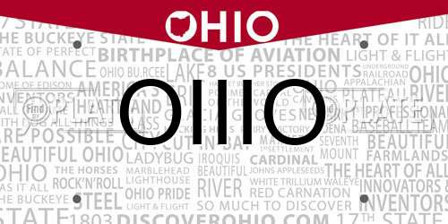 OIIIO Ohio License Plate