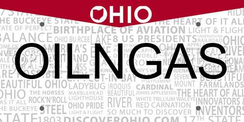 OILNGAS Ohio License Plate
