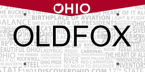 OLDFOX Ohio License Plate