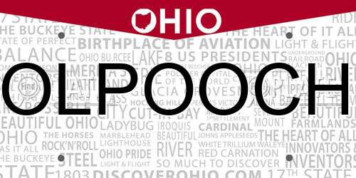 OLPOOCH Ohio License Plate