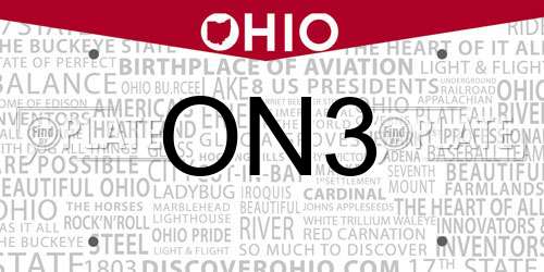 ON3 Ohio License Plate