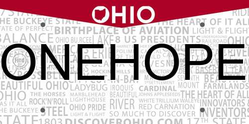 ONEHOPE Ohio License Plate