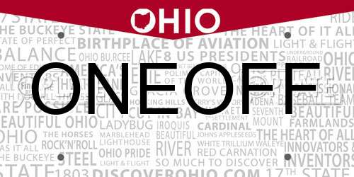 ONEOFF Ohio License Plate