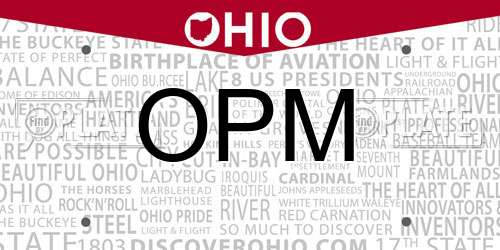 OPM Ohio License Plate