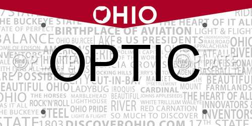 OPTIC Ohio License Plate