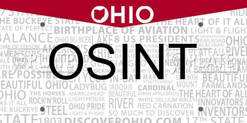OSINT Ohio License Plate