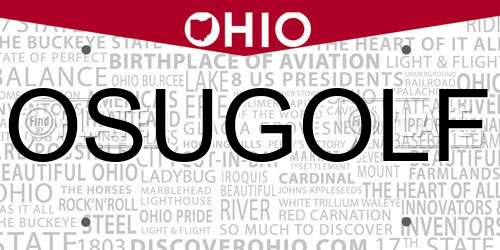 OSUGOLF Ohio License Plate