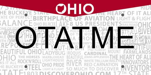 OTATME Ohio License Plate