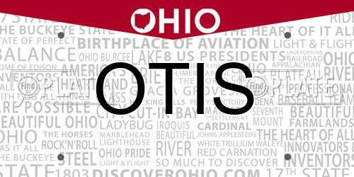 OTIS Ohio License Plate
