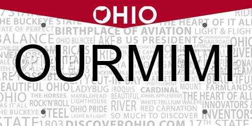 OURMIMI Ohio License Plate