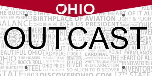 OUTCAST Ohio License Plate