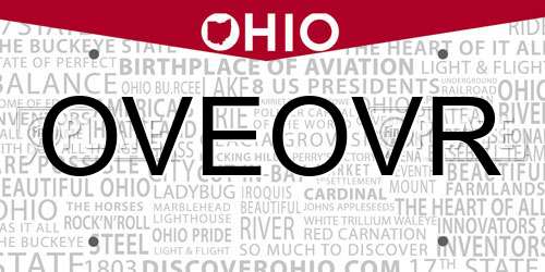 OVEOVR Ohio License Plate