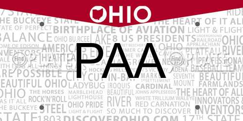 PAA Ohio License Plate