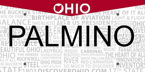 PALMINO Ohio License Plate