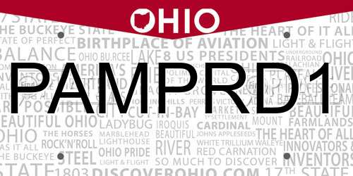 PAMPRD1 Ohio License Plate