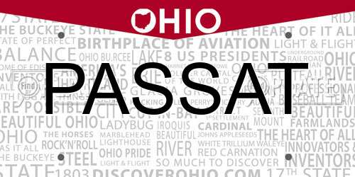 PASSAT Ohio License Plate