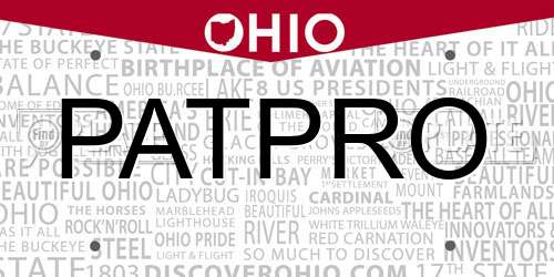 PATPRO Ohio License Plate
