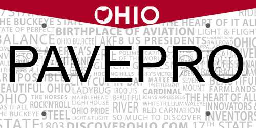 PAVEPRO Ohio License Plate