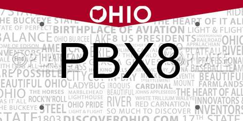 PBX8 Ohio License Plate