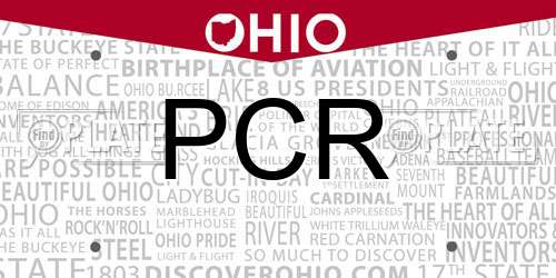 PCR Ohio License Plate