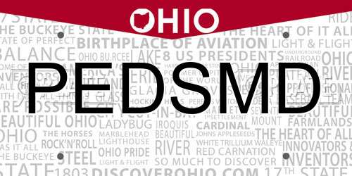 PEDSMD Ohio License Plate