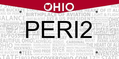 PERI2 Ohio License Plate