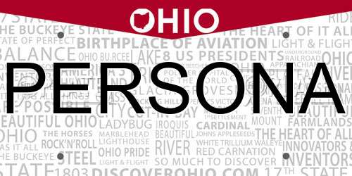 PERSONA Ohio License Plate