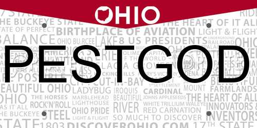 PESTGOD Ohio License Plate