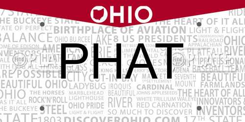PHAT Ohio License Plate