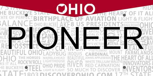 PIONEER Ohio License Plate