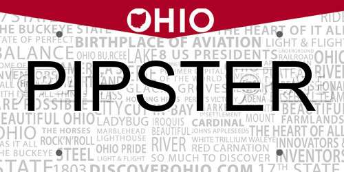 PIPSTER Ohio License Plate