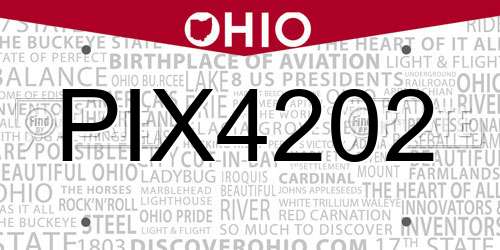 PIX4202 Ohio License Plate